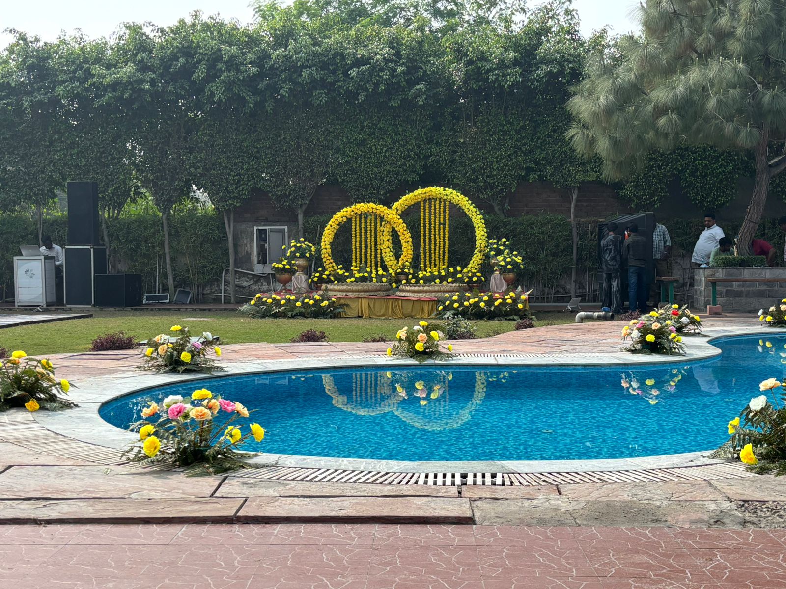 Poolside Haldi